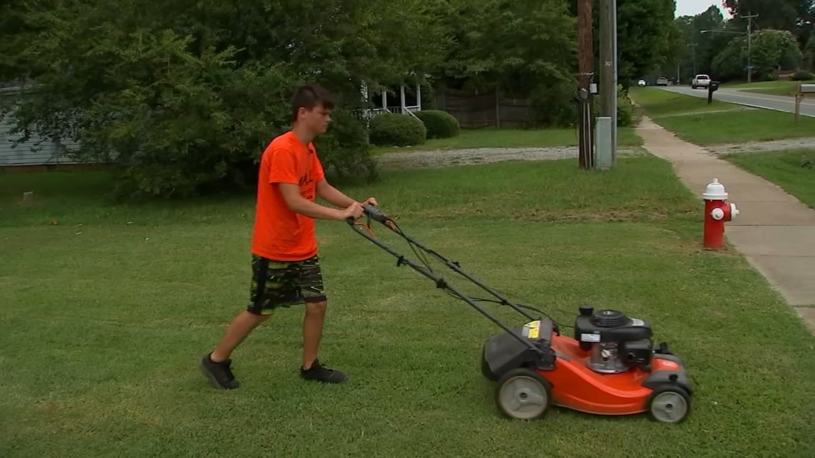 Raleigh Teens Mow Lawns for Those in Need in 50-Yard Challenge